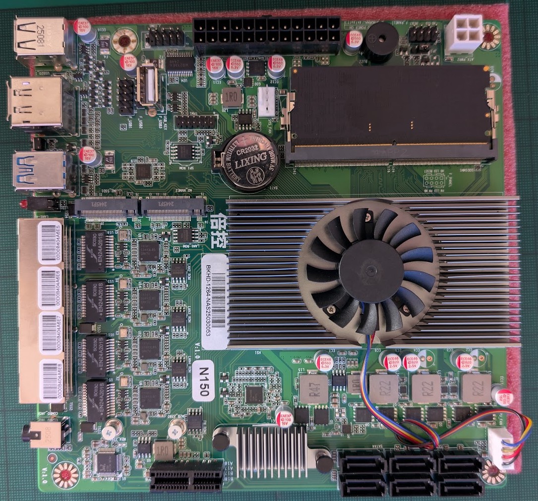 PcZinophyte 6-Bay NAS motherboard