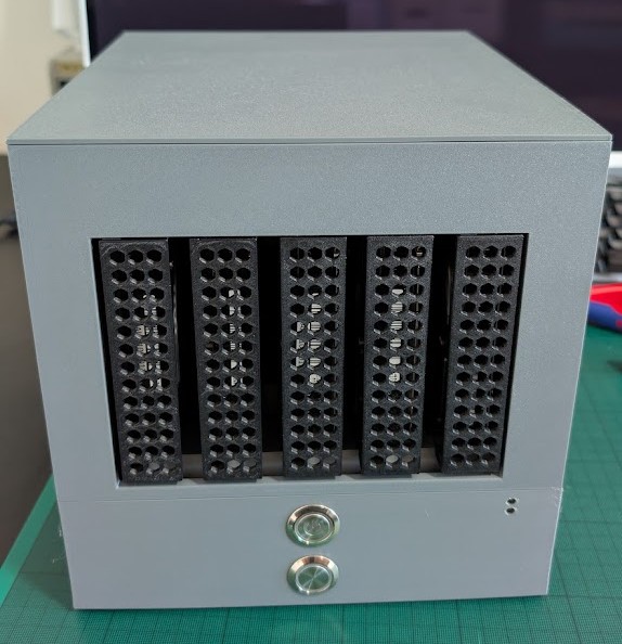 NAS enclosure — clean assembled