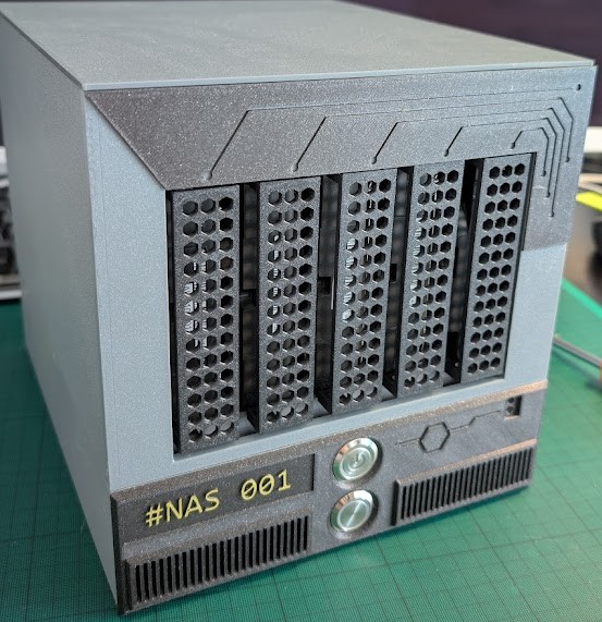 NAS enclosure — final tuned design